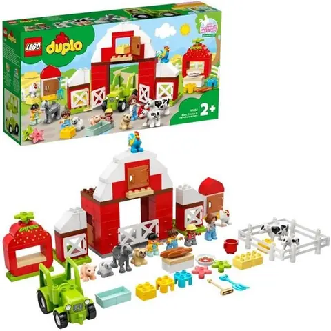 LEGO® 10952 DUPLO® Town La Grange Le Tracteur et Les Animaux de la Ferme Jouet avec Figurines pour Enfant de 2 Ans et +