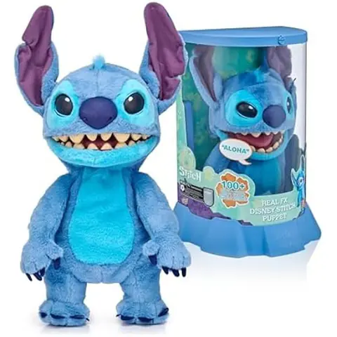 Peluche interactive - DISNEY - Stitch FX - 45 cm - 100+ sons - Pour enfants de 6 ans et plus