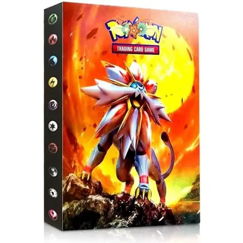 Pokémon Carte Album Pokémon classeur pour Cartes Album Porte Cartes Pokemon Album Capacité de 240 Cartes GX EX boîte (Sun and Mood)