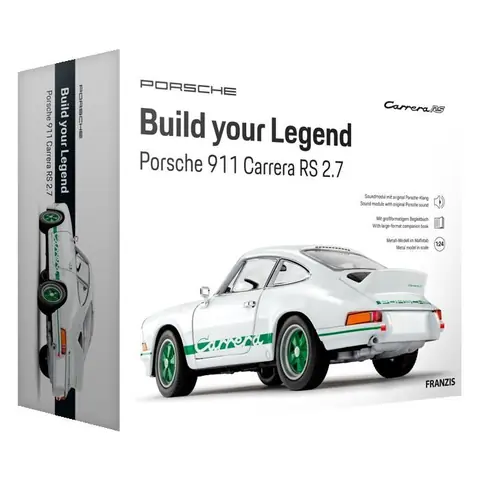Kit de construction Franzis Build your Legend Porsche 911 Carrera RS 2.7 67267 Blanc 21 x 10 x 11 cm