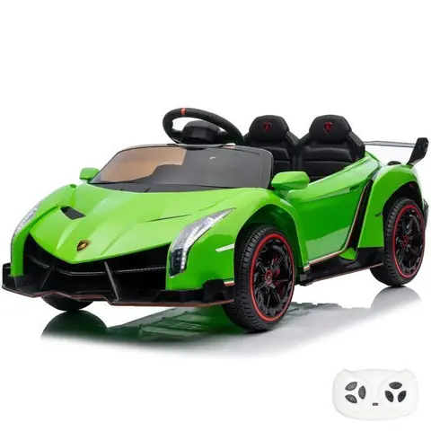 Voiture Electrique pour Enfants Lamborghini Veneno - 12V - 1 à 6 ans - Vert