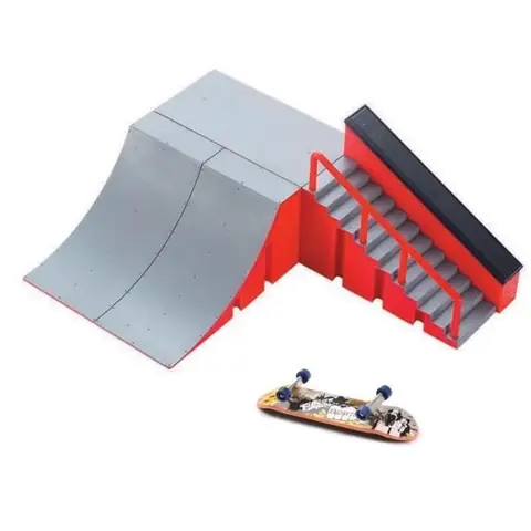 Finger Skateboard et Rampe Accessoires Set de Fingerboard Skate Park Jouets DIY Finger Skate Board Sport Jouets pour EnfantsB
