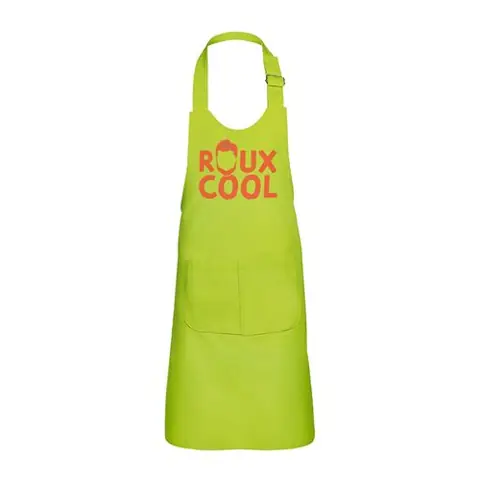 Fabulous Tablier Cuisine Enfant 2 Poches Vert Roux Cool - Haut de gamme