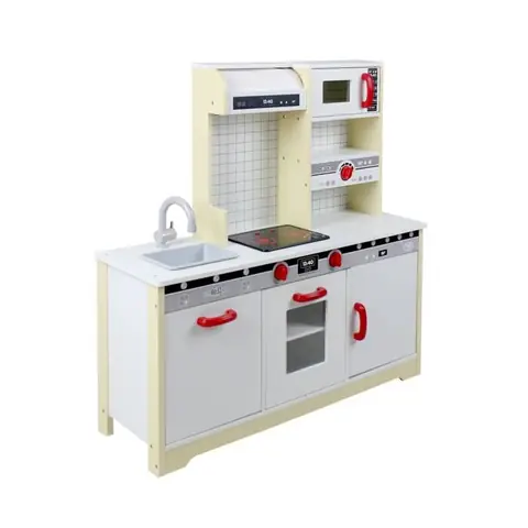 Cuisine en bois pour enfant 3 portes L 972 x P 30 x H 97 cm Lolly