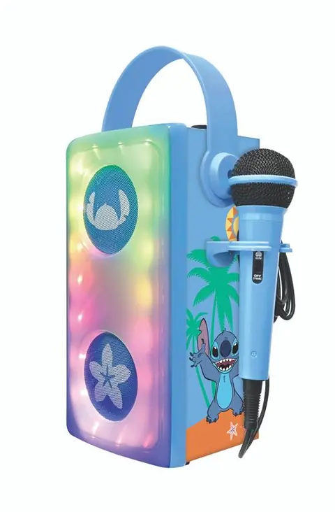 Enceinte connectée Hi-Fi Lexibook BTP185DZ Bluetooth lumineuse Stitch avec micro