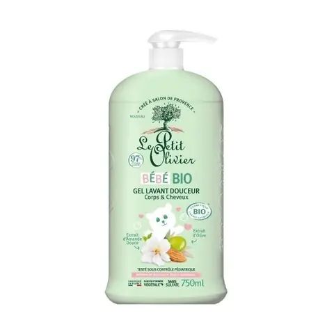 Le Petit Olivier - Gel Lavant Douceur - Bébé BIO - Dès La Naissance 750ml