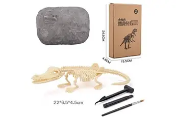 Excavation kit animal jouets fossile educatifs cadeau anniversaire pour enfant garçon fille - Crocodile