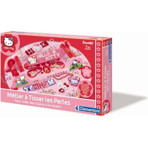 Métier à Tisser les Perles Hello Kitty - Clementoni - Loisirs créatifs pour Enfant