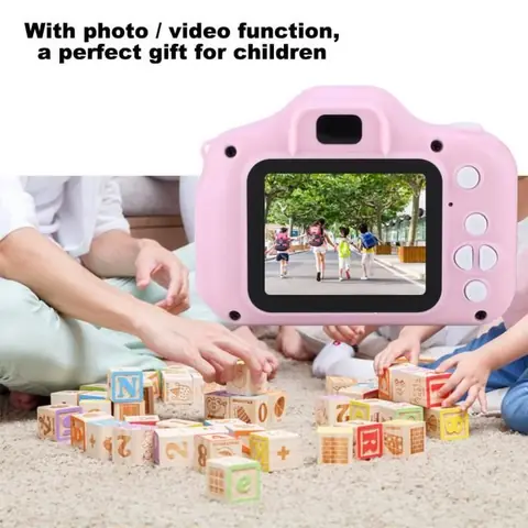 Appareil Photo pour Enfant - X2 Mini - Rose - 2.0 IPS - 1080P - 32G