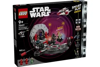 LEGO Star Wars 75427 SMART Play : duel dans la salle du trône et chasseur A-Wing