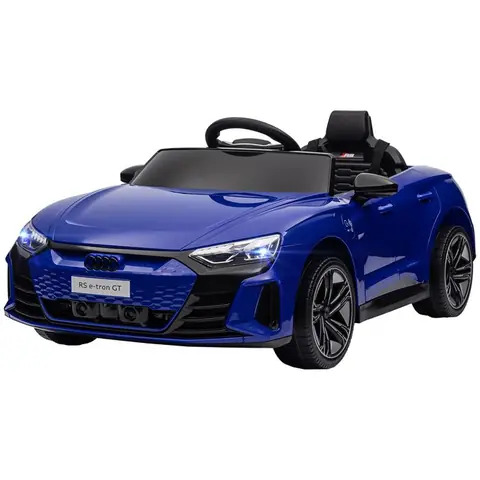 Voiture véhicule électrique enfant 12 V - télécommande parentale - effets sonores lumineux - Audi RS E-tron GT bleu