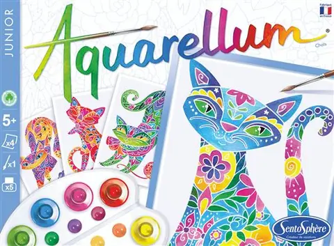 Dessin et coloriage enfant Aquarellum Junior Chats