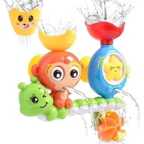 Jouet de bain cascade station deau avec une tasse empilable fontaine - pour bébé et enfants cadeau