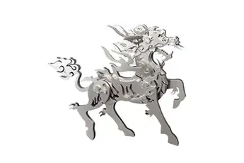 Puzzle 3D en métal pour adultes - Kirin - Argent
