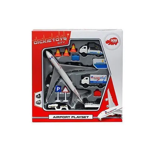 Jeu daéroport - DICKIE TOYS - 203743001 - Multicolore - 13 pièces - À partir de 3 ans