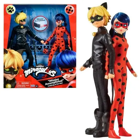 Miraculous Ladybug - Pack de 2 Poupées mannequin 26 cm