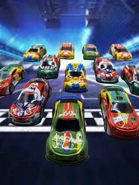12Pcs Petites Voitures JouetsMetal Voiture Jouet Enf-ant Cascadeuse Mini Voitures De Course