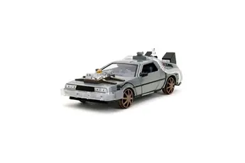 Véhicule Retour vers le Futur 3 1 24 Time Machine Model 4 Gris 20 cm Collection