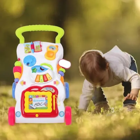 Rumeng©Trotteur de Bébé Fille Garçon Chariot de Marche de Bébé Jouet pour Apprendre à Marcher avec Musique
