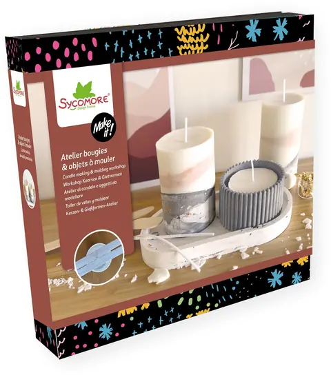 Atelier bougies et jesmonite - SYCOMORE - Make it XL - Dès 12 ans