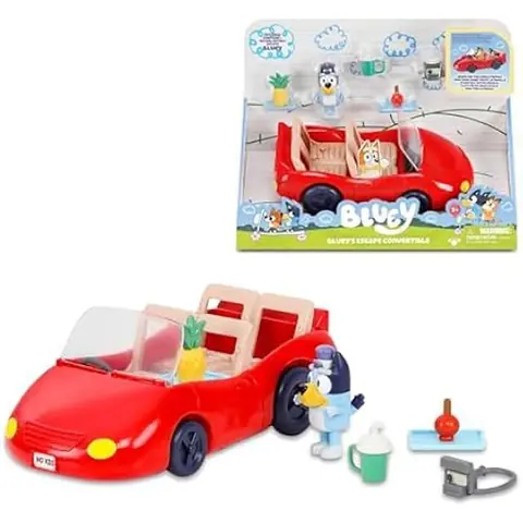 Véhicule - BLUEY - Cabriolet Chien Bleu - Figurine incluse - 4 pièces - 3 ans et plus