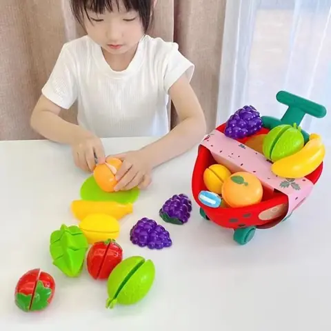 Jouet Cuisine Enfant - VVIKIZY - Coupe de Fruits - Role-Playing - Ludique - Educatif