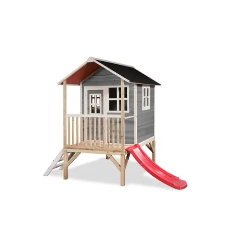 Maisonnette en bois - EXIT TOYS - Loft 300 - Gris - Pour enfants - Extérieur