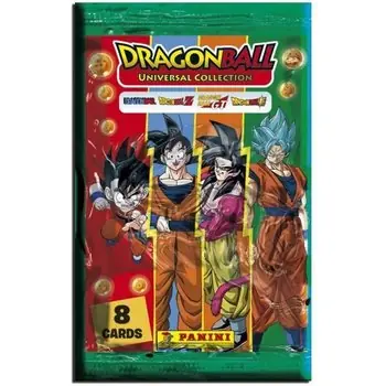 DRAGON BALL Blister de 4 Cartes + 1 Carte Edition Limitée Universal Collection Trading Cards