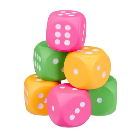 Cubes en mousse XXL pour enfant RELAXDAYS - Lot de 6 cubes souples en polyuréthane Multicolore