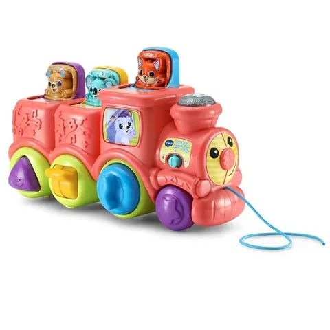 Jouet à tirer - Vtech - Train du Zoo - Éducatif - Coloré - 12 mois et plus