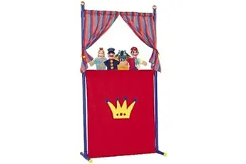 toys - theatre de marionnettes et 4 marionnettes