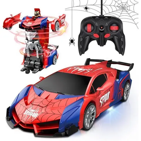 Voiture Télécommandée Enfant Jouet Voiture Radiocommandée Transformable RC Car Jeux Fille Garcon 3 4 5 6 7 8 9 10 Ans