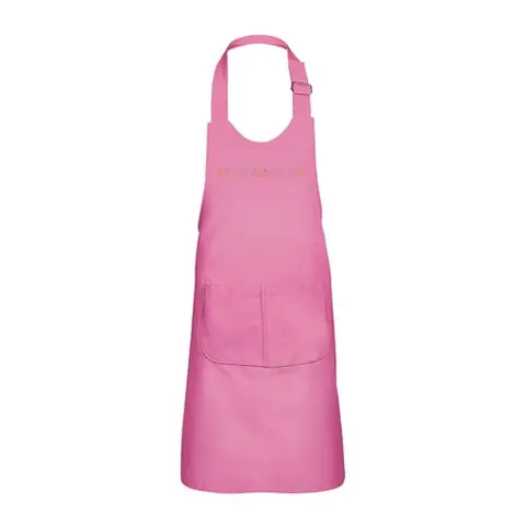 Fabulous Tablier Cuisine Enfant 2 Poches Rose Poussin Imprimé Style Point de Croix - Haut de gamme