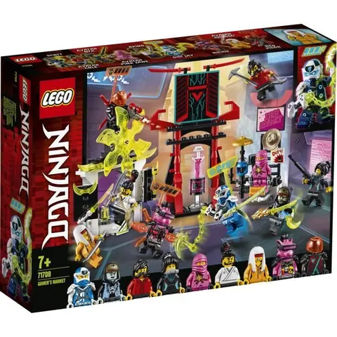 Set de jeu - LEGO® - NINJAGO® 71708 - Marché des joueurs - 9 figurines incluses - Pour enfants à partir de 3 ans