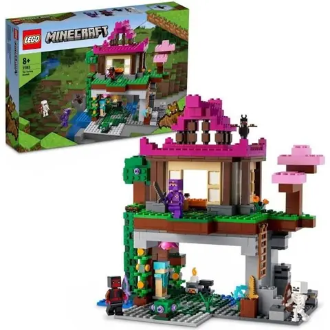LEGO 21183 Minecraft Le Camp d’Entraînement Jouet avec Figurines Ninja Squelette avec Maison Cadeau Garçons et Filles Dès 8 Ans