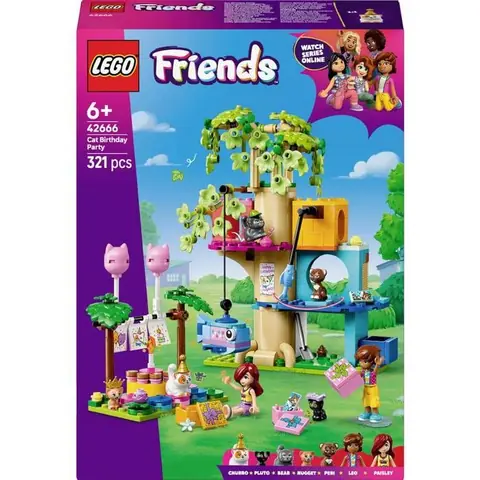 Jeu de construction - LEGO FRIENDS - 42666 - Anniversaire - Maison darbre - 2 figurines