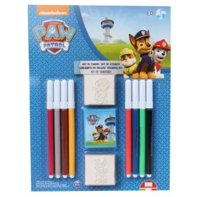 ensemble de couleurs Paw Patrol 11 pièces bleu