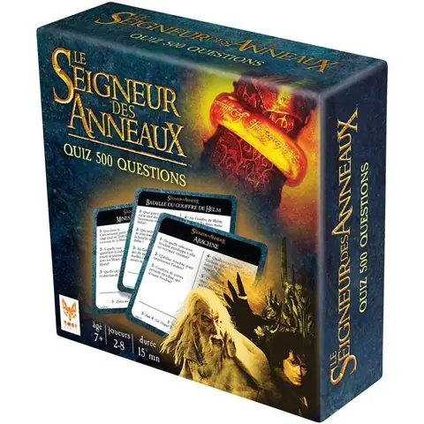 LE SEIGNEUR DES ANNEAUX QUIZZ 500 - Jeu de société - TOPI GAMES - 2 à 8 joueurs - Dès 7 ans