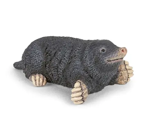Figurine - Papo - Taupe - Gris - Enfant - Plastique - Résine
