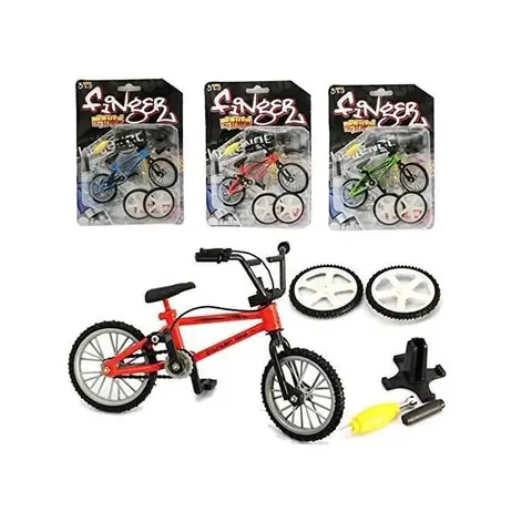 Jouet de Doigt Mini VéloMiniature Métal Jouets Sports extrêmes Doigt Vélo Mountain Bike Creative Jeux Enfants Noël Cadeau