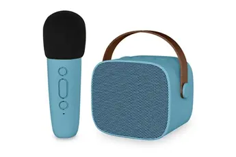 Set Karaoké Enfant Enceinte Micro Fonction Echo Soft Blue