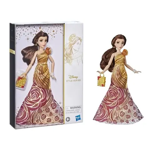 DISNEY PRINCESSES - Style series - Poupée mannequin Belle au style contemporain avec tenues et accessoires - dès 6 ans