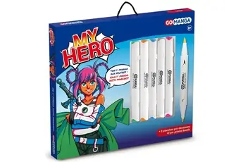 5 Feutres à dessin - Marqueurs à alcool - My Hero - Manga 2