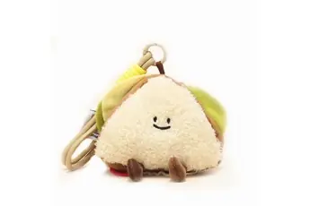 Peluche en forme d'aliments amusants, petit homme sandwich, poupée, 13cm