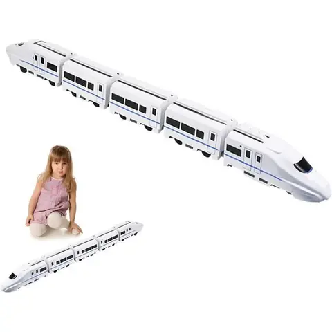 Jouet - Ensemble de Trains à Grande Vitesse - ABS - Intérieur - Lumières