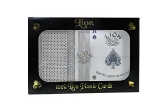 Coffret duo de cartes à jouer poker Lion-Games
