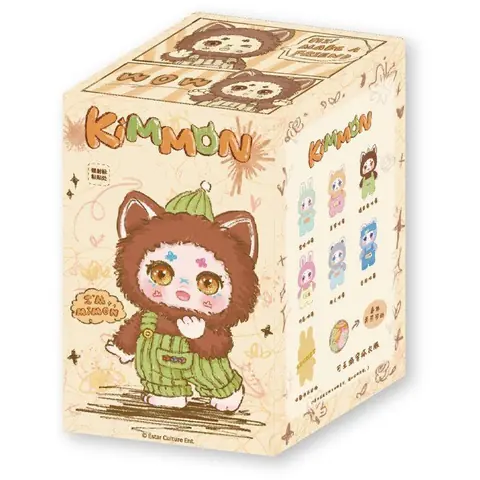Peluche articulée - KIMMON MIMON - Collectionnable - Porte-clés et tenue amovible - Modèle aléatoire - Dès 3 ans