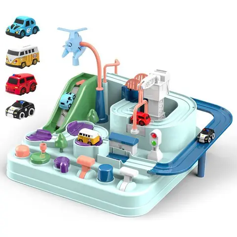 Jouets daventure en Voiture Piste Aventure de Voiture Jouet Jouet éducatif et InteractifFille 3~6 AnsCadeau de Noël Les Enfants