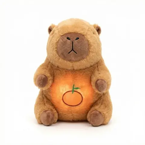Sleeping Relief Capibara en Peluche - Capibara Apaisant Respirant Poupée Dormante – Idéal pour Fête Prénatale & Cadeau de Bébé