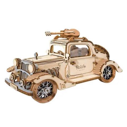 Puzzle 3D en bois à construire - ROBOTIME Voiture Vintage DIY